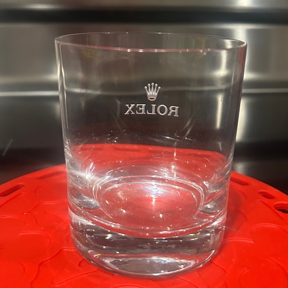 Rolex Clear Whiskey Glass Tumbler RARE, Vintage - Picture 4 of 4